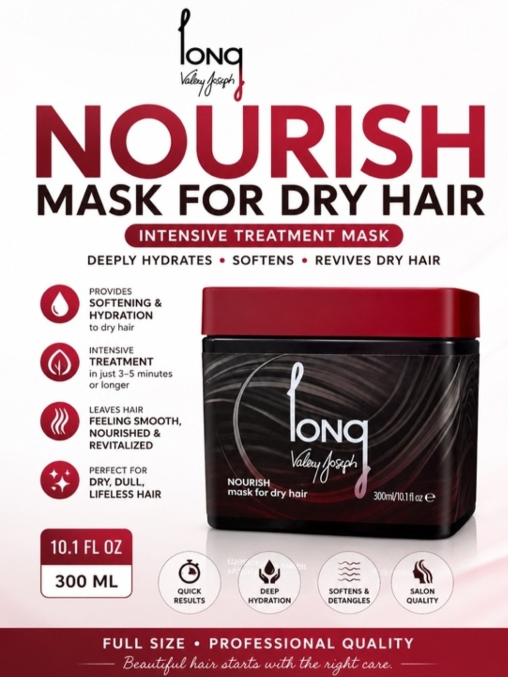 Nourish Mask for Dry Hair - Deep Red